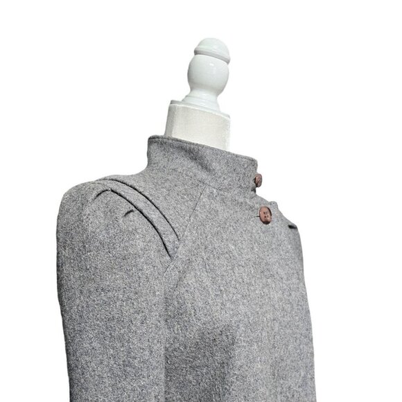 Vintage New York Girl gray feels like wool pea coat jacket size 11 - Picture 8 of 15